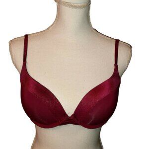 Secret Treasures Intimates Bra Womens 34C Used Burgundy